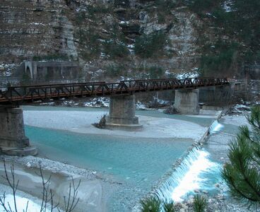 Железнодорожный мост Киузафорте, Италия